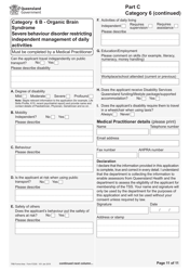 Form F2330 Taxi Subsidy Scheme Application - Queensland, Australia, Page 11