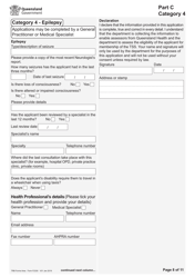 Form F2330 Taxi Subsidy Scheme Application - Queensland, Australia, Page 8