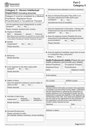 Form F2330 Taxi Subsidy Scheme Application - Queensland, Australia, Page 9