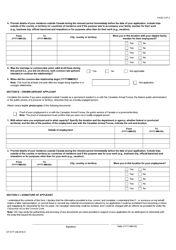 Form CIT0177 &quot;Residence Outside Canada for Adult Citizenship Applicants Declaring Residence Outside Canada as a Crown Servant or With a Crown Servant Family Member (Spouse, Common-Law Partner or Parent)&quot; - Canada, Page 2