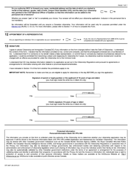 Form CIT0497 Application for Grant of Citizenship for Stateless Persons Born to a Canadian Parent on or After April 17, 2009 - Subsection 5(5) - Canada, Page 7