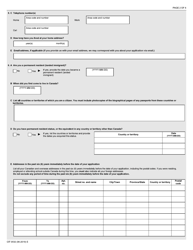 Form CIT0532 Application for Canadian Citizenship - Adults Canadian Armed Forces Under Subsection 5(1) - Canada, Page 2