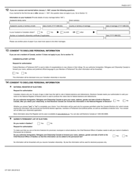 Form CIT0301 Application to Resume Canadian Citizenship Under Subsection 11(1) - Canada, Page 6