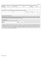 Form IMM0008 Schedule 12 Additional Information - Refugee Claimants Inside Canada - Canada, Page 2