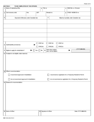 Form IMM1444 Application for Criminal Rehabilitation - Canada, Page 3