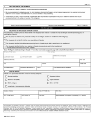 Form IMM1324 Undertaking / Application for a Joint Assistance Sponsorship - Canada, Page 3