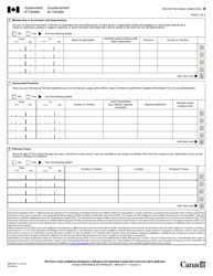 Form IMM5257 Schedule 1 Application for Temporary Residence - Canada, Page 2
