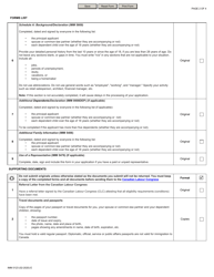 Form IMM0123 Document Checklist Application Forms for out-Of-Status Construction Workers in the Greater Toronto Area (Gta) - Canada, Page 2