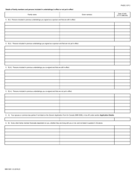 Form IMM5481 Sponsorship Evaluation - Canada, Page 2