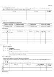 Form IMM5532 Relationship Information and Sponsorship Evaluation - Canada, Page 2