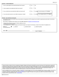 Form IMM5564 Application for Interim Federal Health Program Coverage - Canada, Page 2