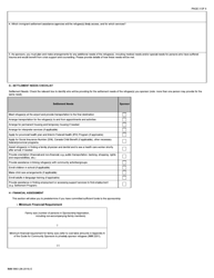 Form IMM5663 Sponsorship Undertaking and Settlement Plan - Community Sponsor (Cs) - Canada, Page 3
