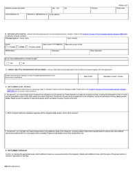Form IMM5670 Sponsorship Undertaking and Settlement Plan - Groups of Five - Canada, Page 2