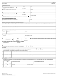 Form IMM5710 Application to Change Conditions, Extend My Stay or Remain in Canada as a Worker - Canada, Page 3