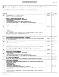 Form IMM5690 Document Checklist - Permanent Residence - Provincial Nominee Class and Quebec Skilled Workers - Canada, Page 2