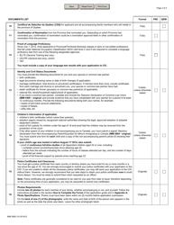 Form IMM5690 Document Checklist - Permanent Residence - Provincial Nominee Class and Quebec Skilled Workers - Canada, Page 3