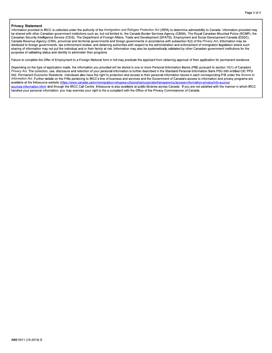 Form IMM5911 Schedule 1 Rural and Northern Immigration Pilot - Canada, Page 3