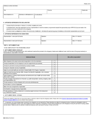 Form IMM5956 Appointment of Representative(S) in Expected Community of Settlement - Canada, Page 2