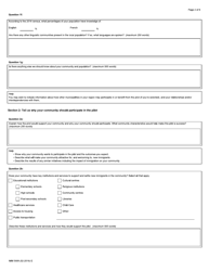 Form IMM5908 The Rural and Northern Immigration Pilot Community Interest Form - Canada, Page 2