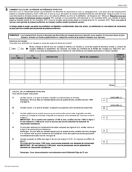 Forme CIT0497 Demande D&#039;attribution De La Citoyennete Canadienne Pour Les Personne Apatrides Nees D&#039;un Parent Canadien a Compter Du 17 Avril 2009 - Paragraphe 5(5) - Canada (French), Page 5