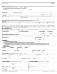 Forme IMM5257 Demande De Visa De Resident Temporaire - Canada (French), Page 2
