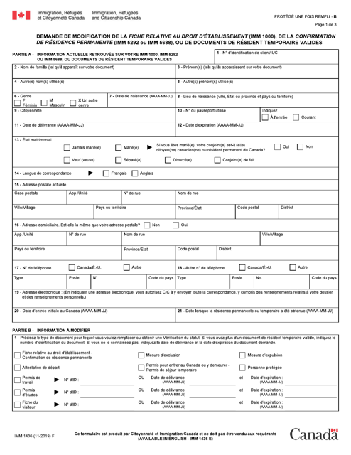 Forme IMM1436  Printable Pdf