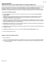 Forme IMM5009 Verification Du Statut Ou Remplacement D&#039;un Document D&#039;immigration - Canada (French), Page 4