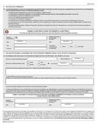 Forme IMM5444 Demande D&#039;une Carte De Resident Permanent - Canada (French), Page 4
