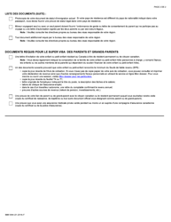 Forme IMM5484 Liste De Controle DES Documents - Visa De Resident Temporaire - Canada (French), Page 2