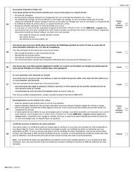 Forme IMM5498 Liste De Controle DES Documents - Programme DES Diplomes Etrangers Du Canada Atlantique - Canada (French), Page 3