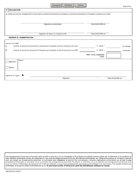 Forme IMM5349 Demande De Pret Frais Relatifs Au Droit De Residence Permanente - Canada (French), Page 6