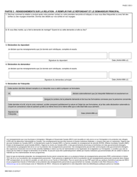 Forme IMM5526 Questionnaire Supplementaire Sur La Relation - Canada (French), Page 3