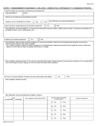 Forme IMM5532 Renseignements Sur La Relation Et Evaluation Du Parrainage - Canada (French), Page 5