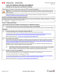 Document preview: Forme IMM5589 Liste De Verification DES Documents - Conjoint De Fait (Incluant Les Enfants a Charge) - Canada (French)