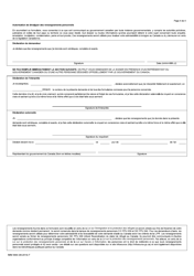 Forme IMM5669 Supplement A Antecedents / Declaration - Canada (French), Page 4