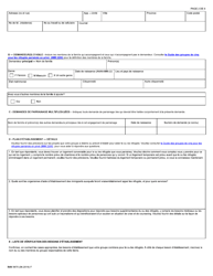 Forme IMM5670 Engagement De Parrainage Et Plan D&#039;etablissement - Groupes De Cinq - Canada (French), Page 2