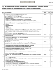 Forme IMM5690 Liste De Controle DES Documents Residence Permanente - Categorie DES Candidats DES Provinces Et Categorie DES Travailleurs Qualifies (Quebec) - Canada (French), Page 2