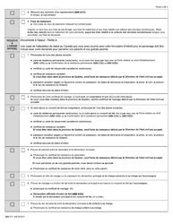 Forme IMM5771 Liste De Controle DES Documents - Repondant Pour Parents Et Grands-Parents - Canada (French), Page 2