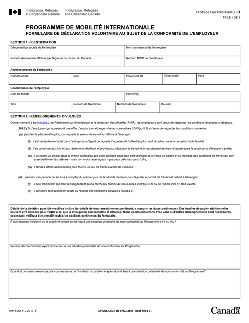 Forme IMM5964  Printable Pdf