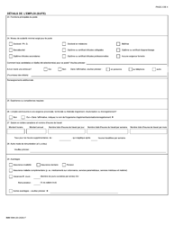 Forme IMM5984 Offre D&#039;emploi a Un Ressortissant Etranger Programme Pilote D&#039;immigration Dans Les Communautes Rurales Et Du Nord - Canada (French), Page 2