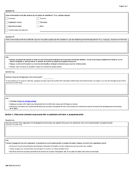 Forme IMM5908 Programme Pilote D&#039;immigration Dans Les Communautes Nordiques Et Rurales - Formulaire Sur L&#039;interet De La Communaute - Canada (French), Page 4