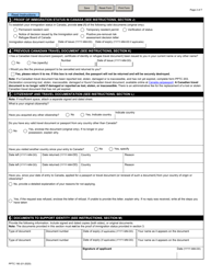 Form PPTC190 Adult Travel Document Application for Stateless and Protected Persons in Canada (16 Years of Age or Over) - Canada, Page 2