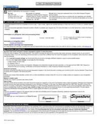 Form PPTC190 Adult Travel Document Application for Stateless and Protected Persons in Canada (16 Years of Age or Over) - Canada, Page 5