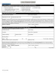 Form PPTC192 Child Travel Document Application for Stateless and Protected Persons in Canada (Under 16 Years of Age) - Canada, Page 2