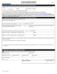 Form PPTC192 Child Travel Document Application for Stateless and Protected Persons in Canada (Under 16 Years of Age) - Canada, Page 3