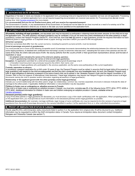 Form PPTC192 Child Travel Document Application for Stateless and Protected Persons in Canada (Under 16 Years of Age) - Canada, Page 6