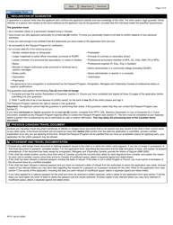 Form PPTC192 Child Travel Document Application for Stateless and Protected Persons in Canada (Under 16 Years of Age) - Canada, Page 7