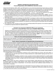Form DL691 Application for Non-commercial Restricted Driver License for Financial Responsibility Actions - California, Page 2