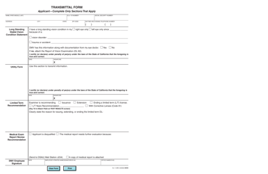 Form DL11 Transmittal Form - California, Page 2