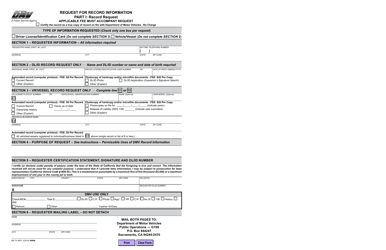 Form INF70 Request for Record Information - California, Page 4